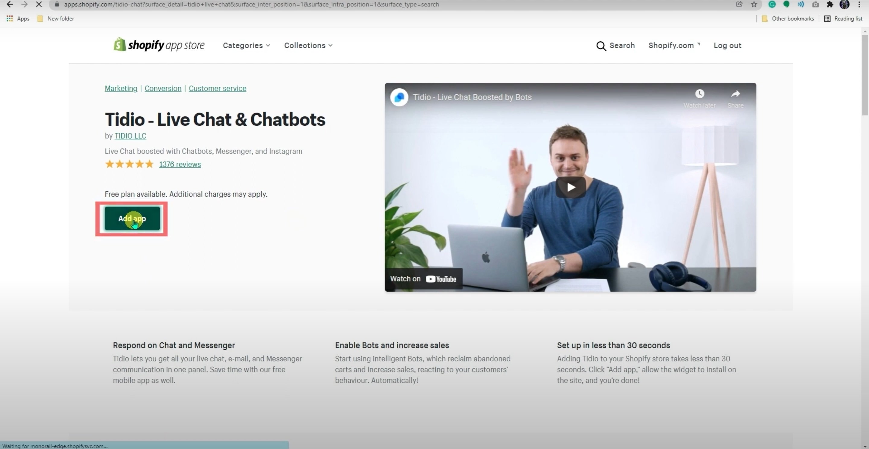 how to add live chat to shopify