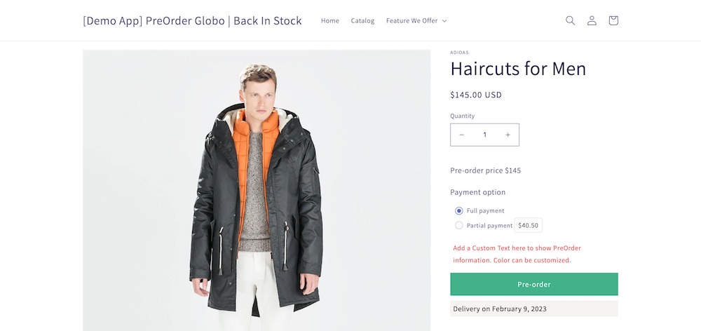 preorder globo coming soon product app for your shopify store