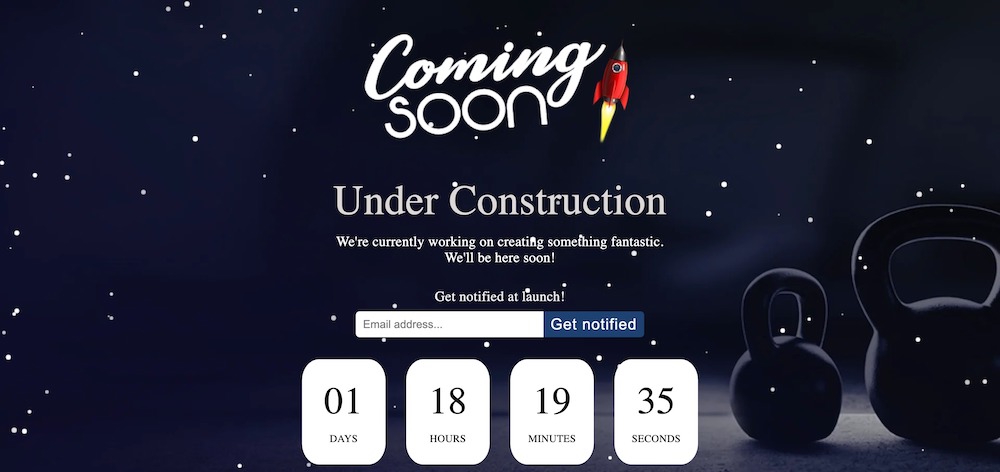 under construction coming soon app for shopify stores