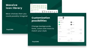 TinyICONS Shopify App Banner