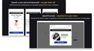 honeycomb upsell & cross sell banner