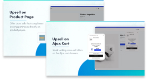 in cart upsell and cross sell banner