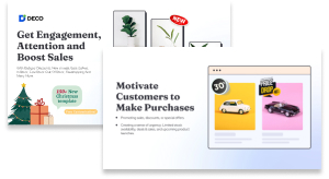 deco labels badges banner