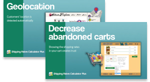 shipping rates calculator plus banner