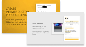 variant option product options banner