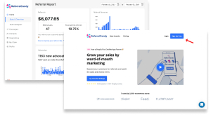 Referral candy banner