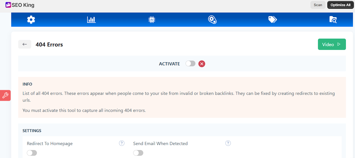 SEO King broken link fixing