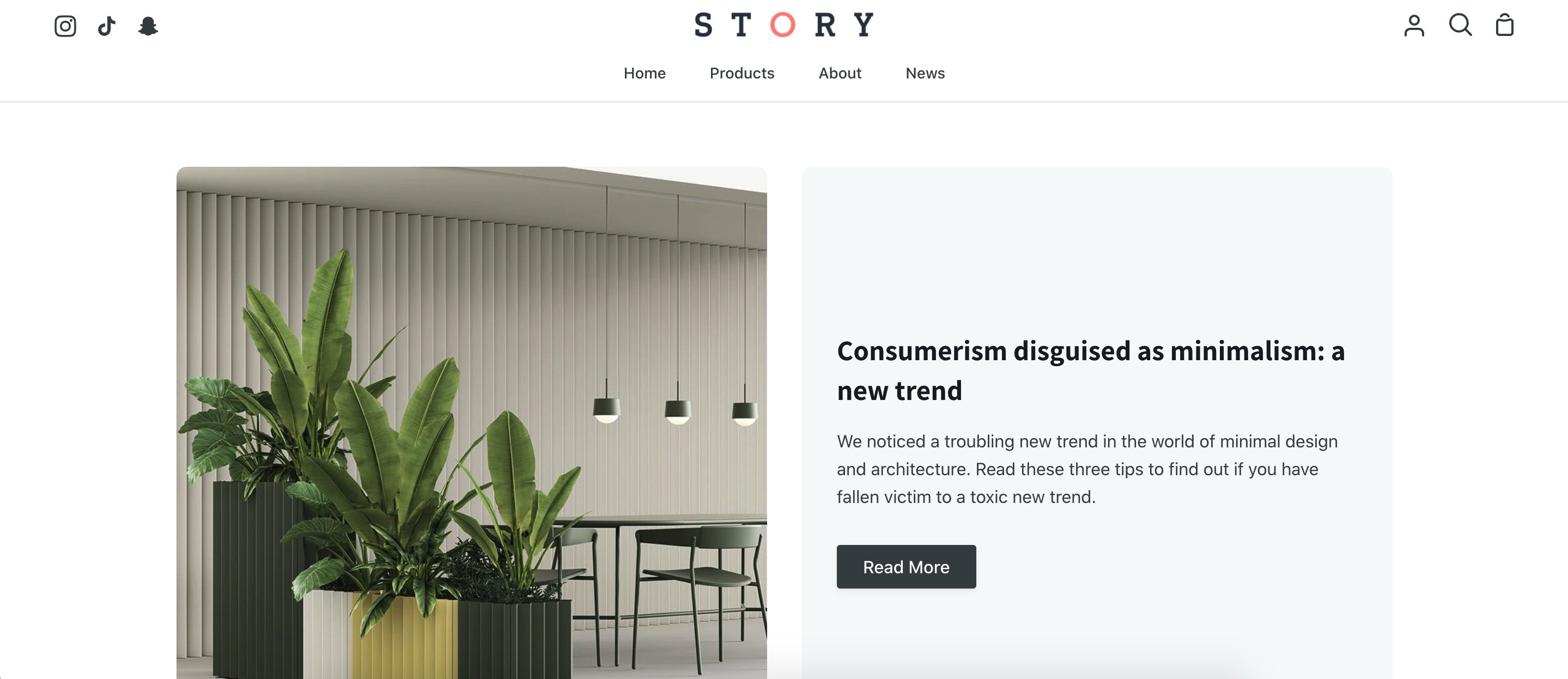 story shopify blog theme