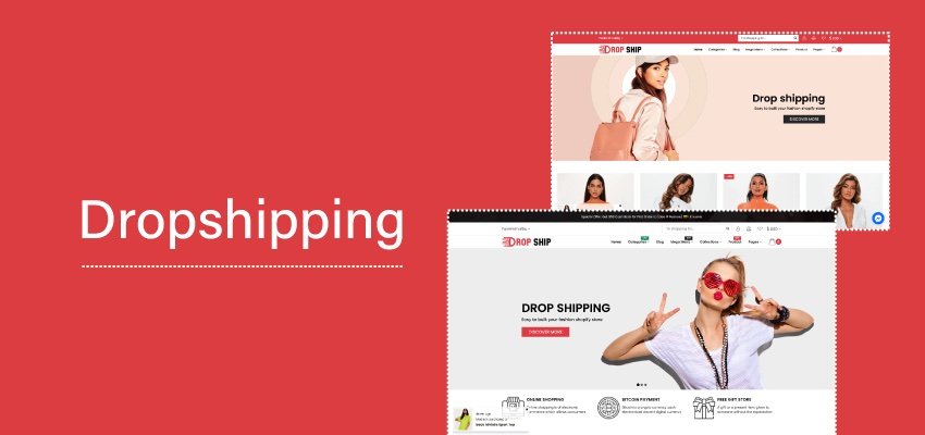 dropshipping theme offers plenty of additional sales features and banners