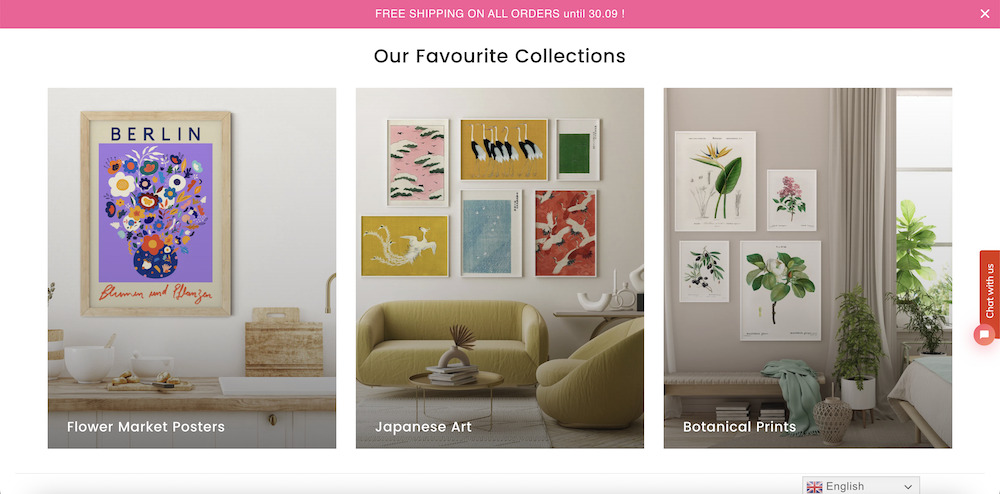 brooklyn shopify theme used by kuriosis vintage prints and posters art store