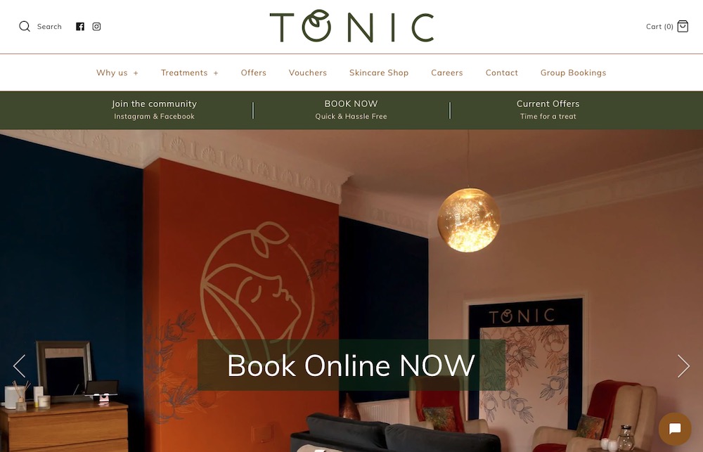tonic shopify store made with symmetry theme