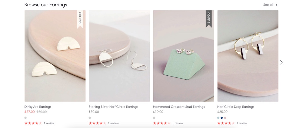 expression shopify jewelry theme homepage