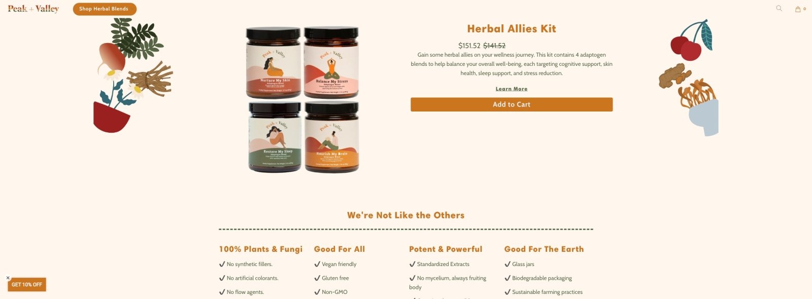 Peak And Valley using Turbo Shopify theme