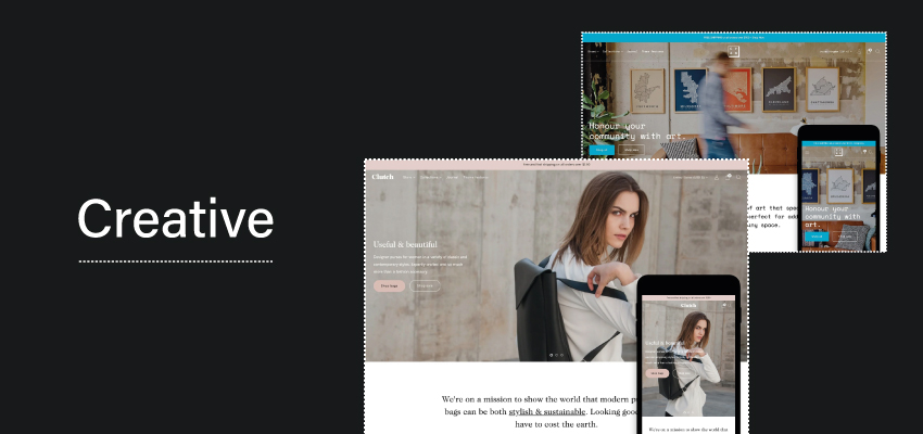 creative shopify theme banner