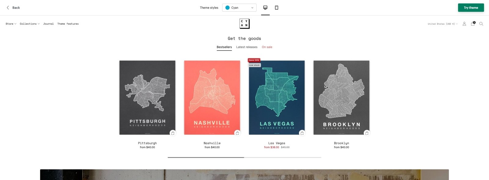 creative shopify theme for artists demo store