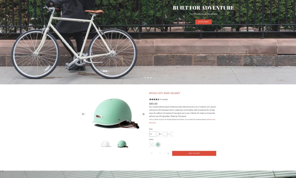 responsive shopify theme demo store