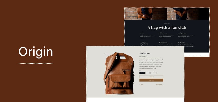 Origin shopify theme banner