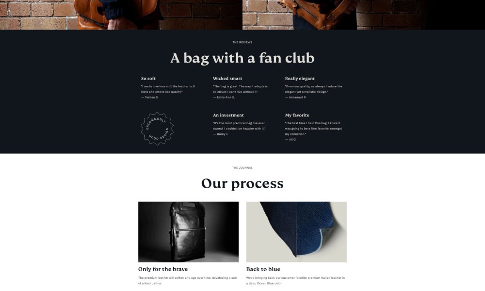 origin shopify theme for small inventory stores