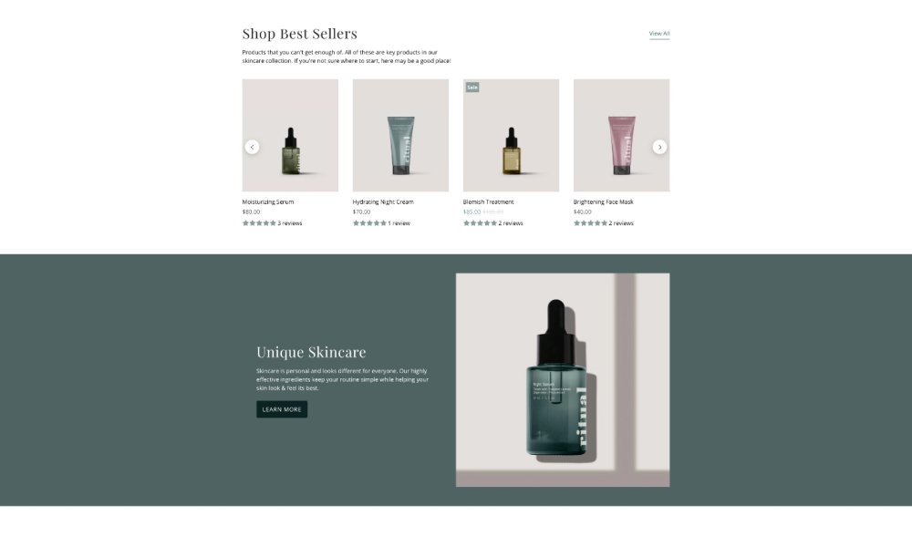 retina shopify theme for showcasing your products