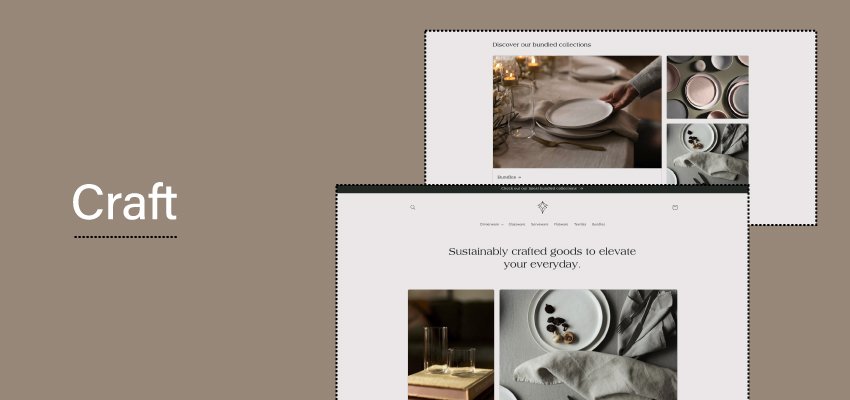 craft shopify theme banner