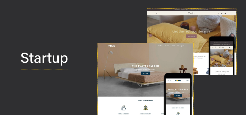 startup shopify theme for dropshipping business