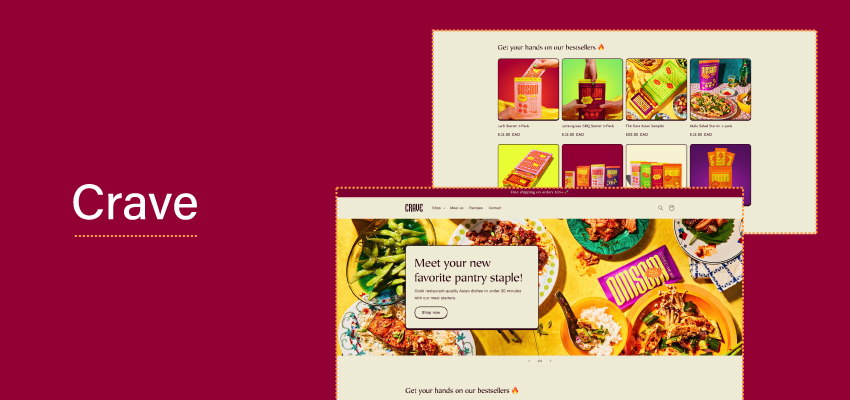 crave free shopify theme banner