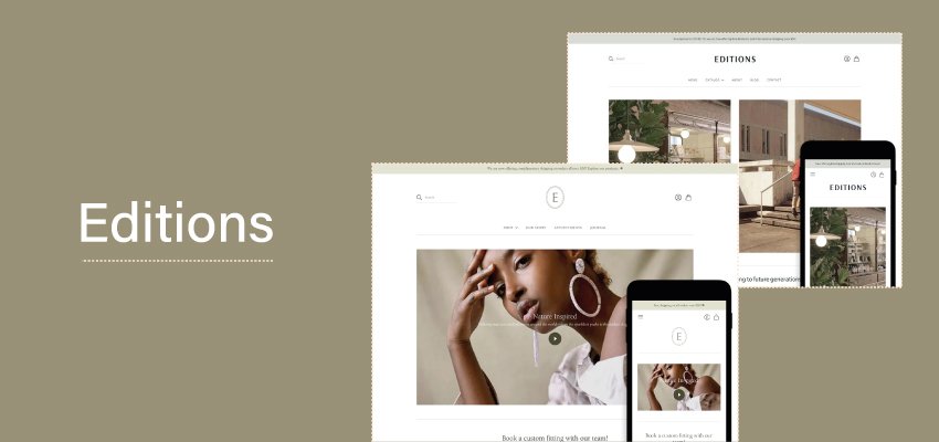 editions shopify theme banner