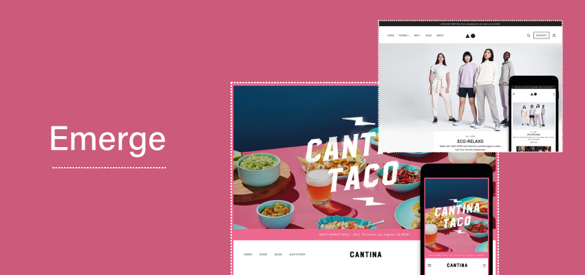 emerge shopify theme banner
