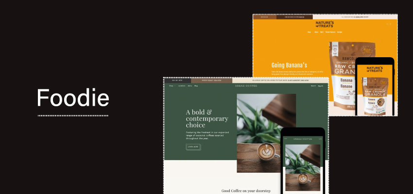 foodie shopify theme banner