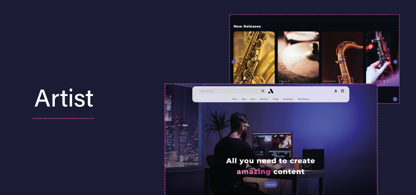 artist shopify theme for music industry