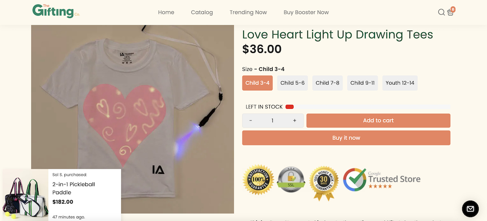 Booster product page demo