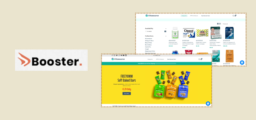 Booster Shopify theme for supplement stores