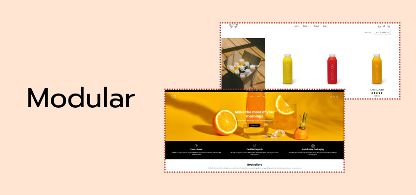 Modular Shopify theme for supplement stores