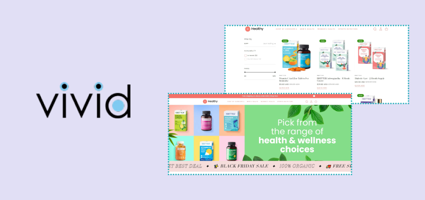 Vivid Shopify theme for supplement stores