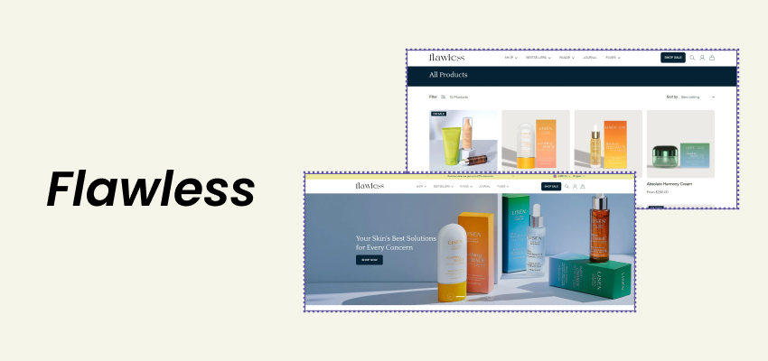 Flawless Shopify theme for supplement stores