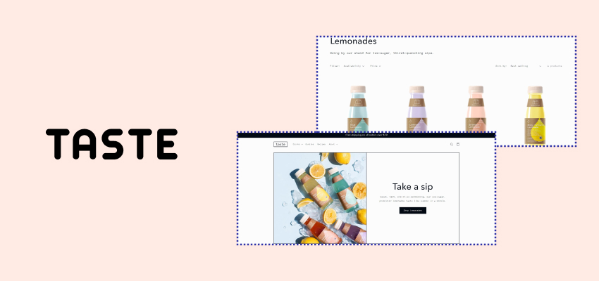 Taste free Shopify theme for supplement stores