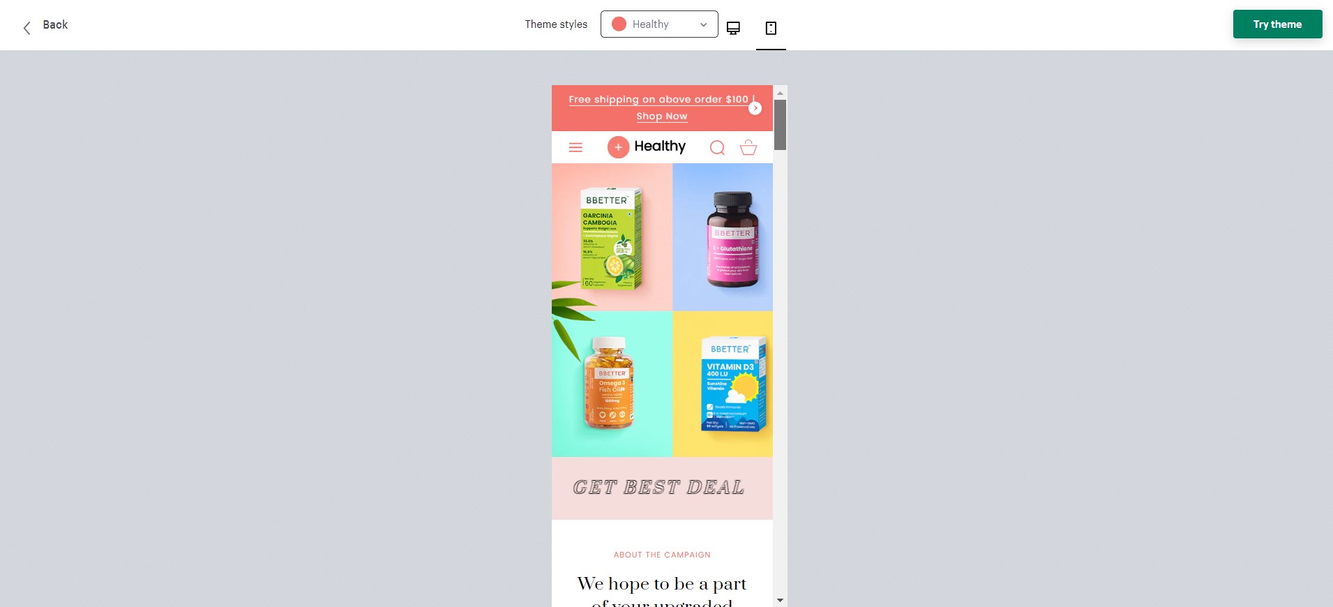 How to check demo website on mobile with Shopify