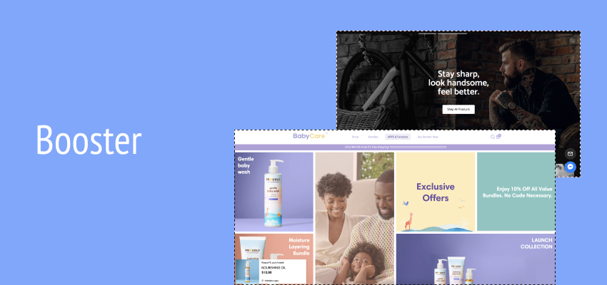 booster shopify theme banner