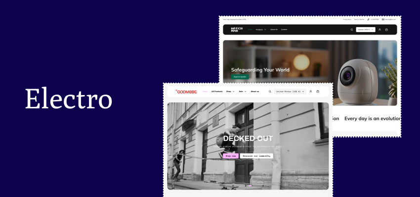 Electro shopify theme banner