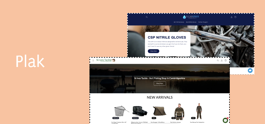 Plak shopify theme banner