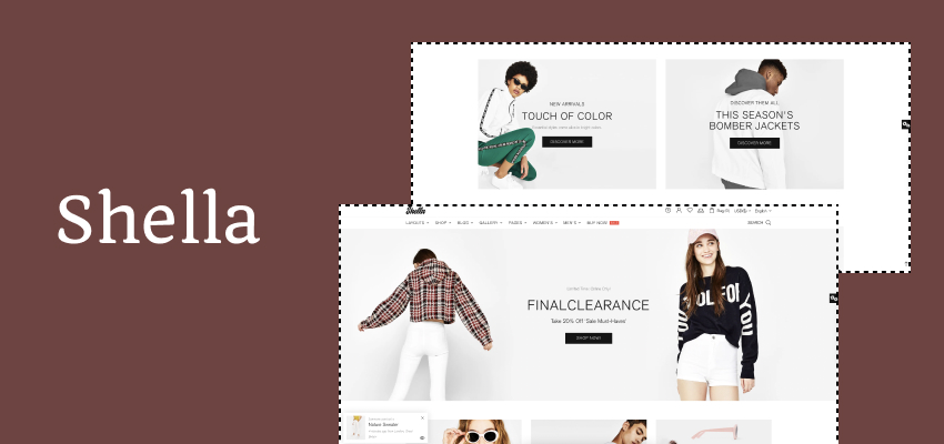 Shella shopify theme banner