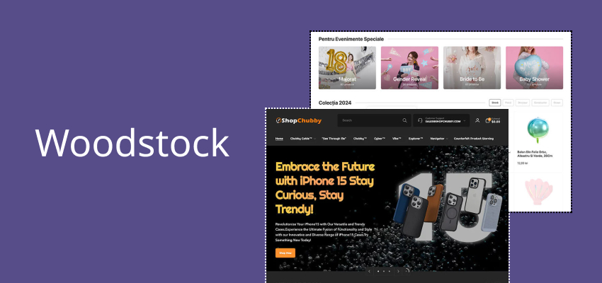 Woodstock Shopify theme for SEO
