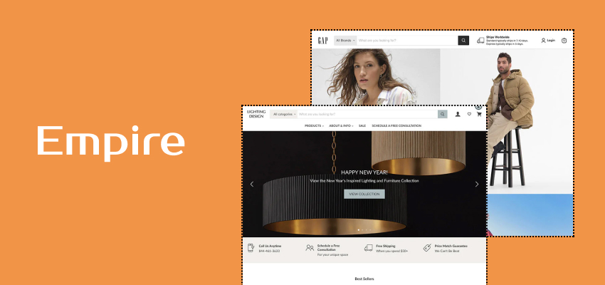 Empire shopify theme for seo