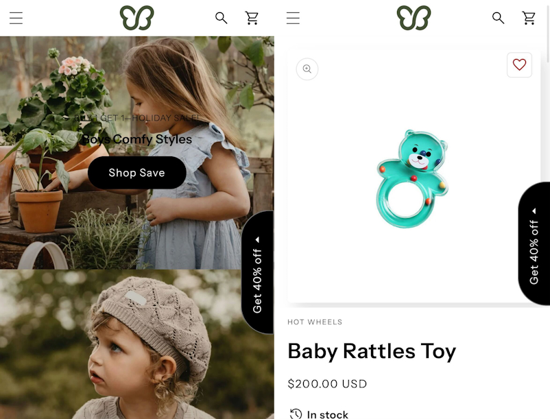 Debutify mobile theme