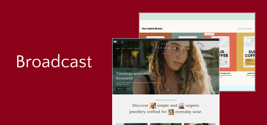 Broadcast theme banner