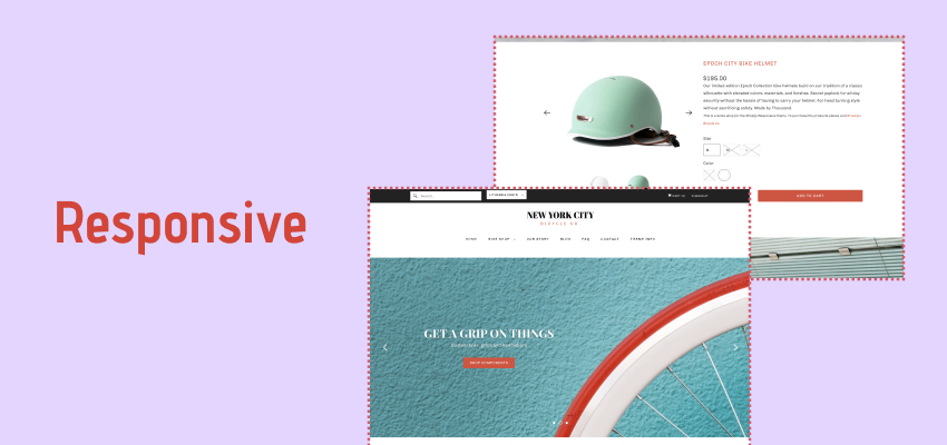 Responsive theme banner