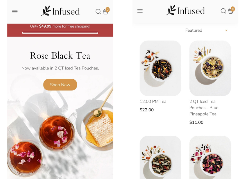 Booster theme mobile preset