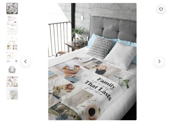 printed blanket trending product on Shopify