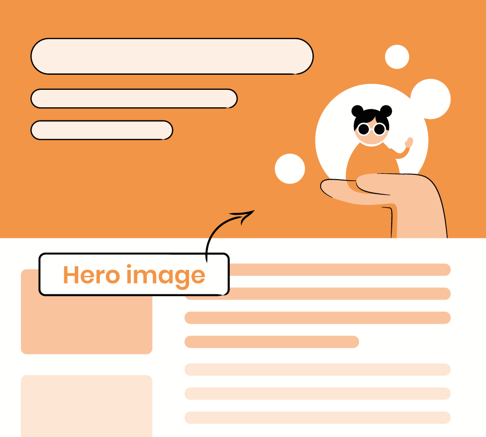 hero image on the website