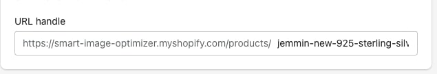 editing Shopify product URL handle step 3